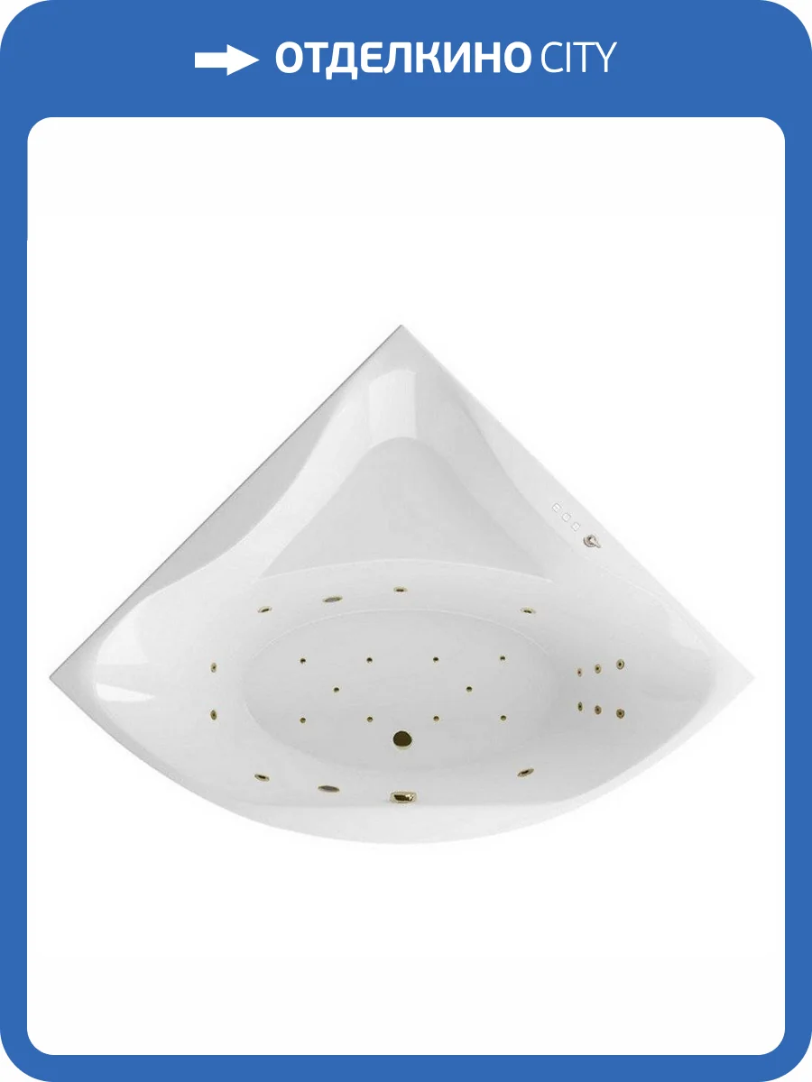 Акриловая ванна Excellent Glamour ULTRA WAEX.GLA15.ULTRA.BR 150x150 бронза фото 4