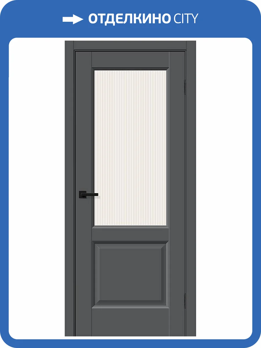 Межкомнатная дверь Bravo Неоклассик-33 полотно Stormy Silk, стекло Magic Moru 800x2000 фото 2