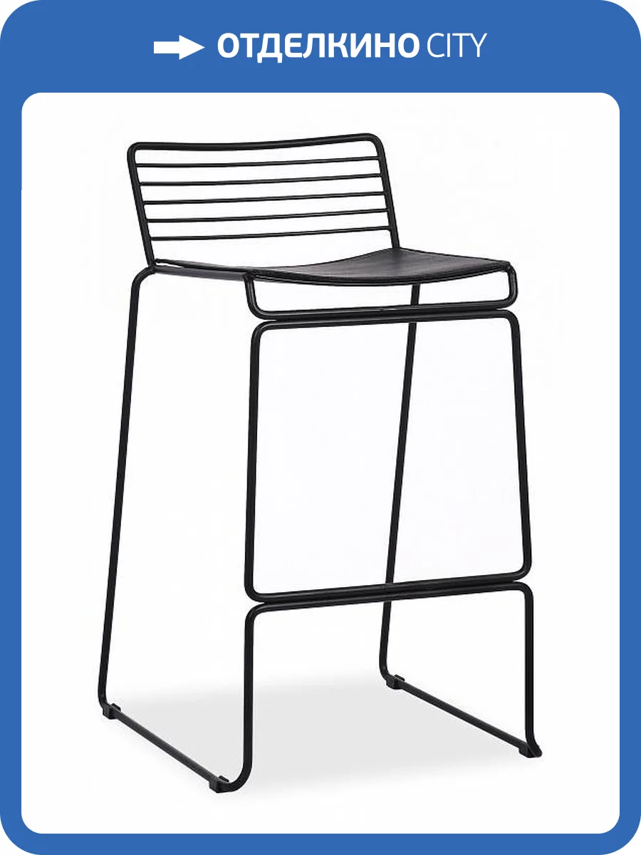 Стул барный Stool Group Danny DN-S26 BL/BL с черной подушкой фото 5