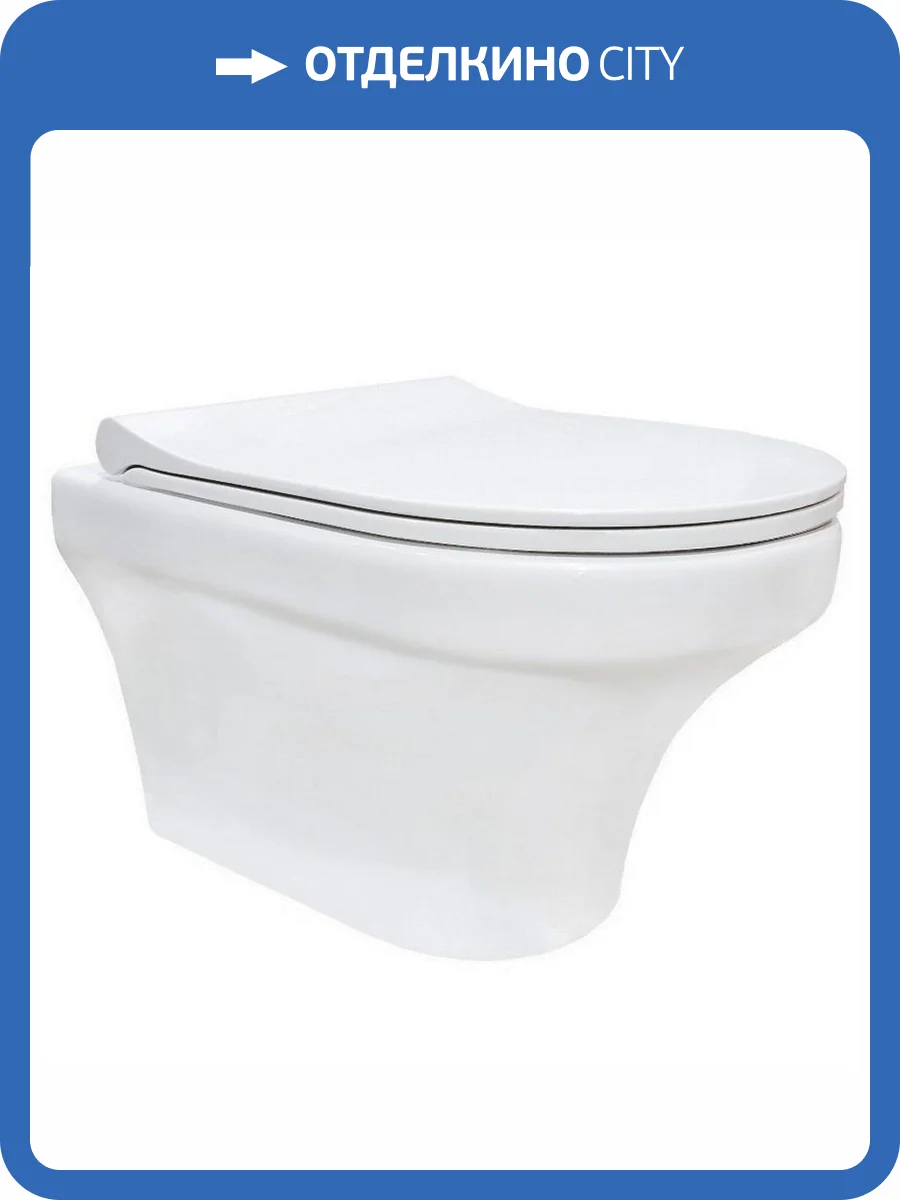 Унитаз подвесной Gural Vit Sole SO28DAK00 белый, без сиденья фото 3