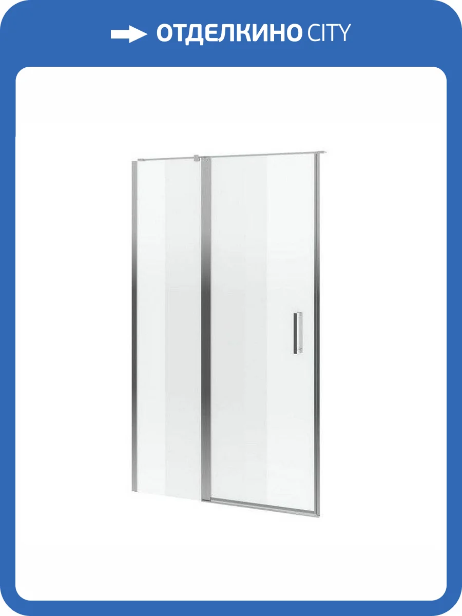 Душевая дверь со стенкой EXCELLENT Mazo 150 см (хром) фото 4