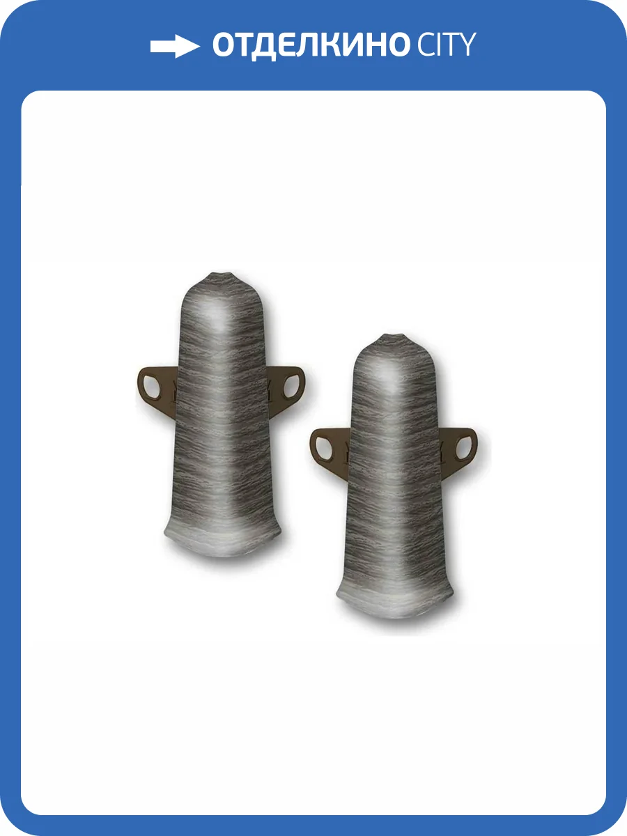 Наружный (внешний) угол Ideal Деконика D85 352 Каштан Серый 85 мм фото 2