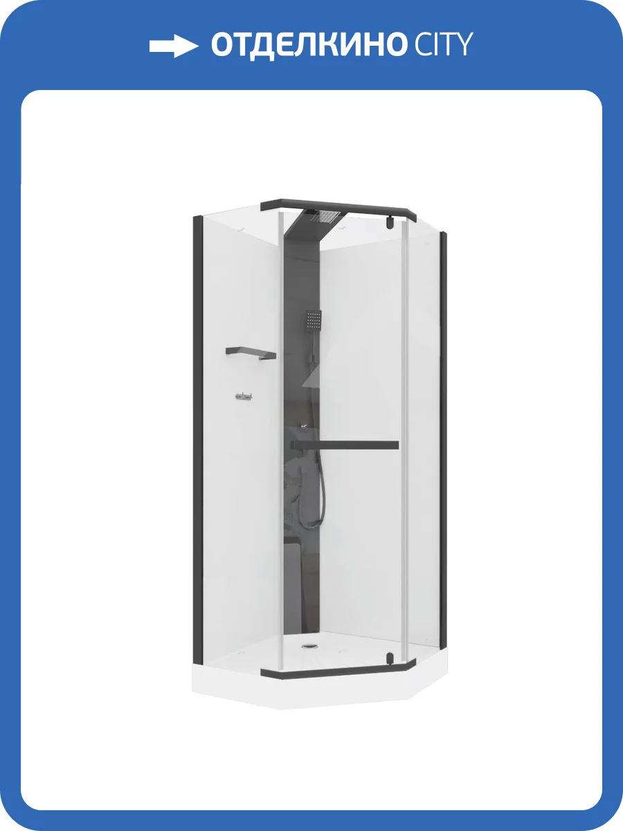 Душевая кабина Cerutti Spa Chika CHIKA901B 90x90x215-225 фото 14