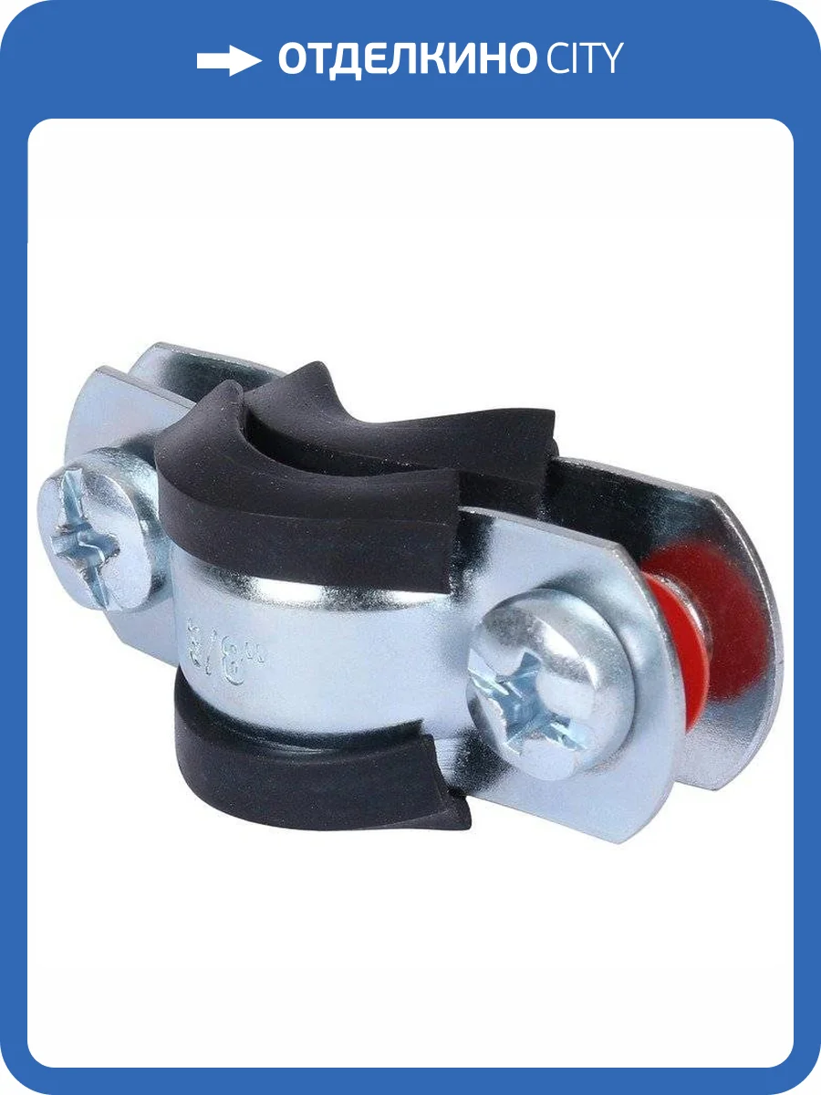 Хомут для труб Stout с гайкой 3/4 (25-29) фото 2