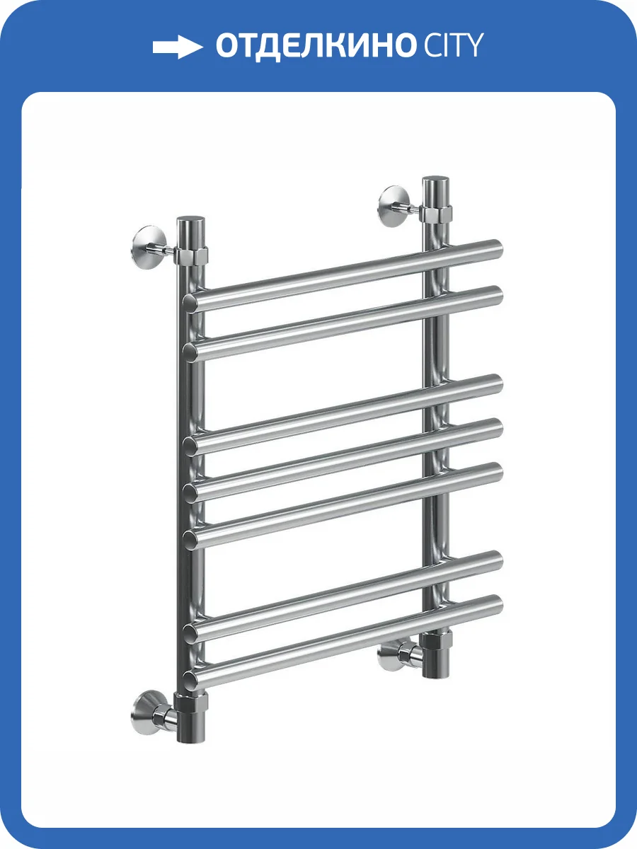 Полотенцесушитель водяной Ника Bamboo ЛБ-1 60/60, хром фото 3