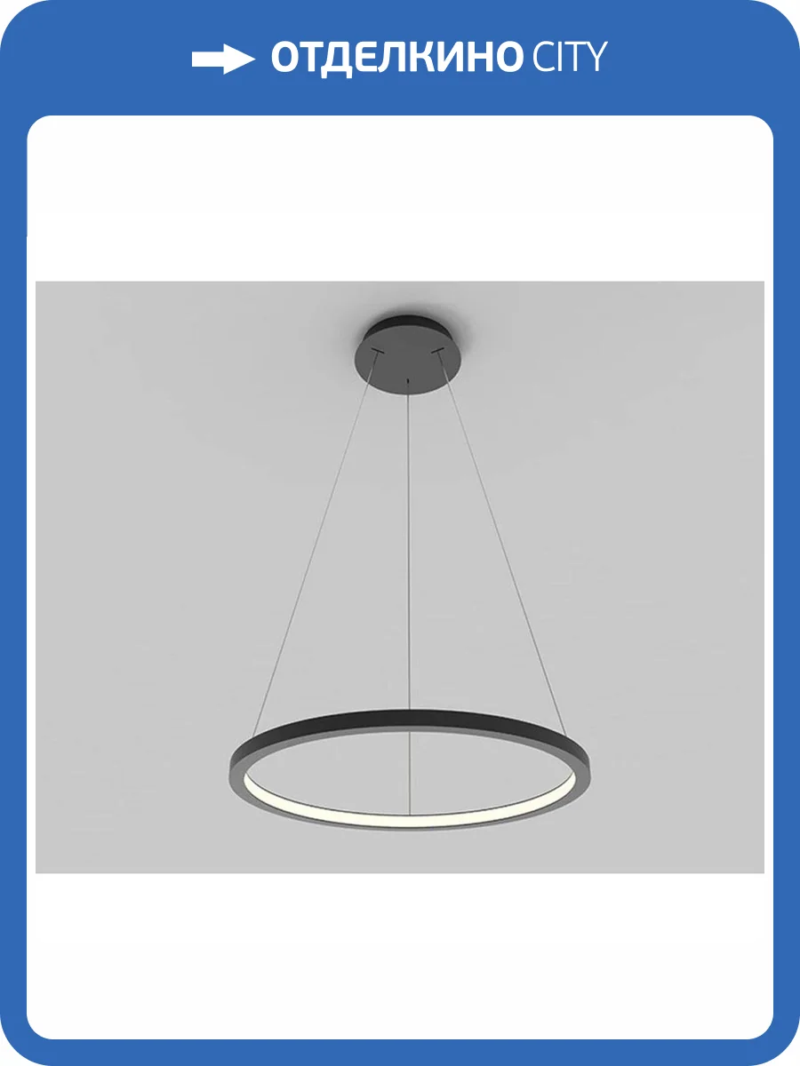 Подвесной светодиодный светильник Italline IT013-6028 black 3000K фото 2