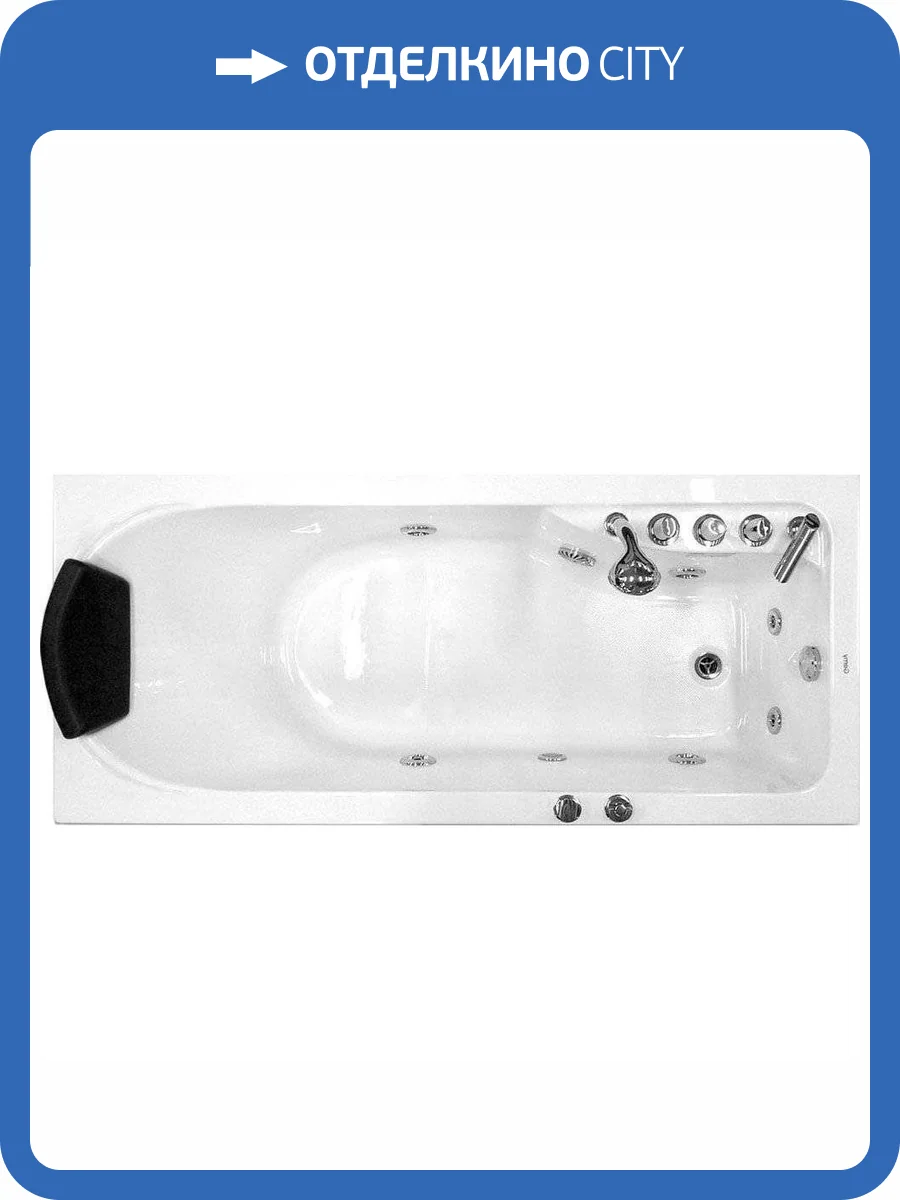 Акриловая ванна Gemy G9006-1.7 B (R) 170x75 правая фото 4