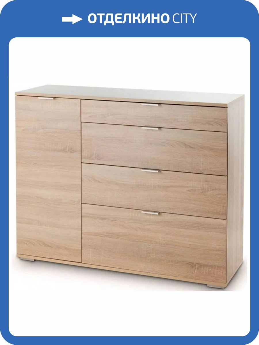 Комод Вентал Нк-3 Дуб Сонома фото 2
