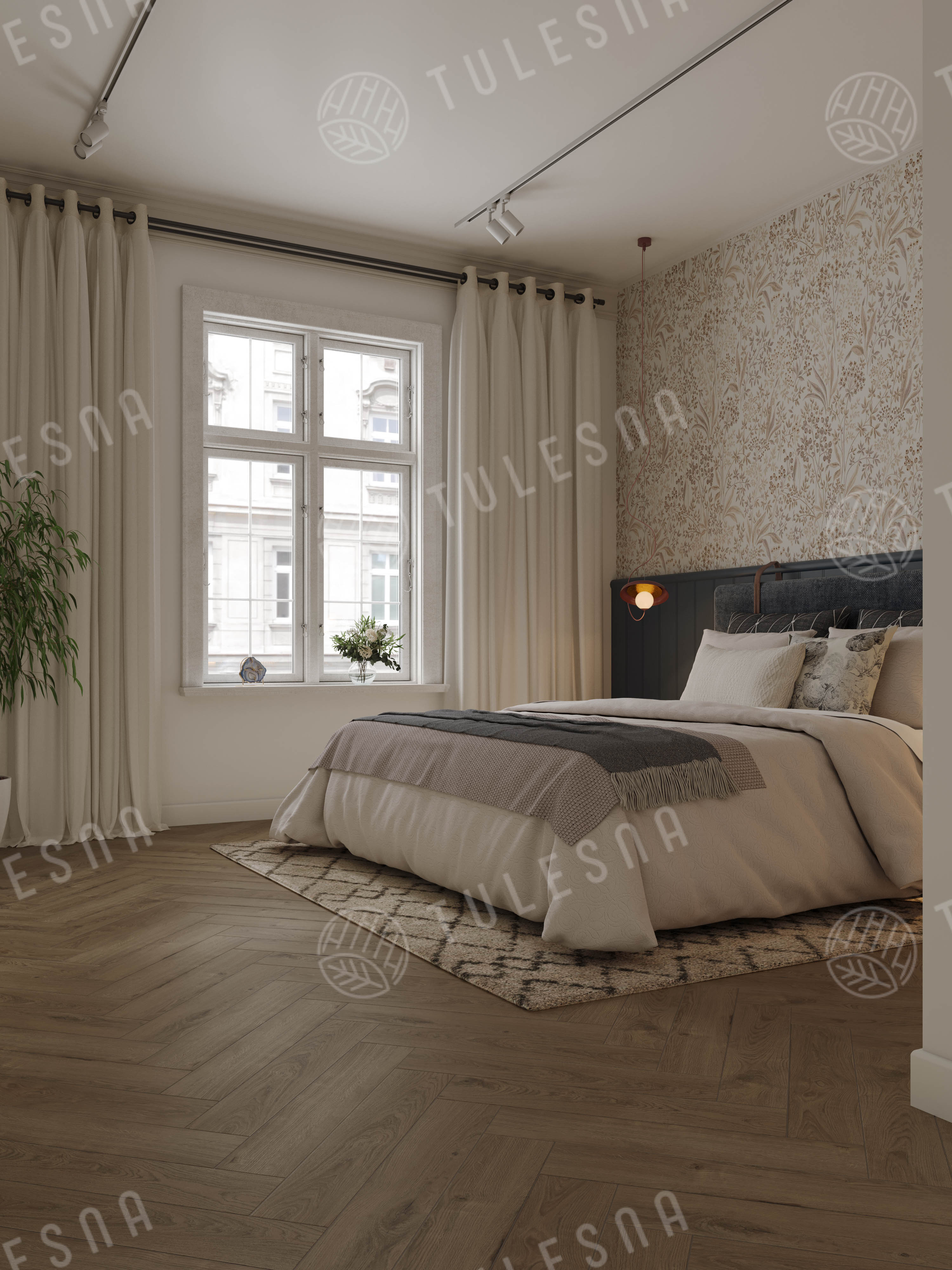Ламинат Tulesna Селена Паркет (Selene Parquet) 8/33 4V LF503-19 Каледония 121x605 фото 3