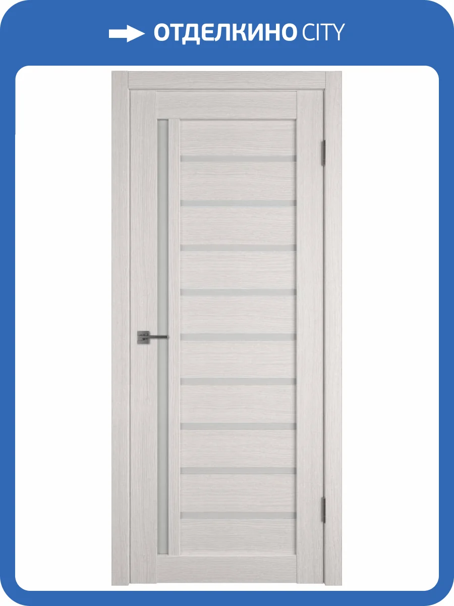 Межкомнатная дверь Владимирская Фабрика Дверей Atum 11 Bianco стекло White Cloud 800x2000 фото 2