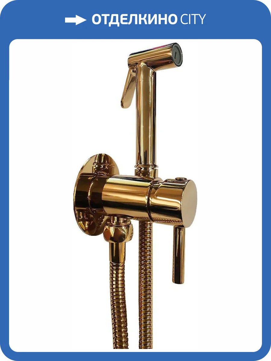 Гигиенический душ Paffoni Tweet Round ZDUP110HG со смесителем, с внутренней частью фото 3