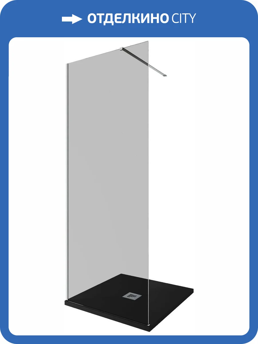 Душевая перегородка Allen Brau Infinity 3.21002.BA.T профиль серебро браш, стекло тонированное, 80x200 фото 5