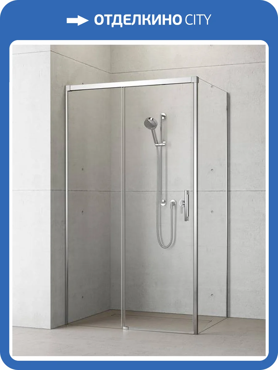 Душевой уголок Radaway Idea KDJ 150х75 см левый, стекло прозрачное, профиль хром фото 9