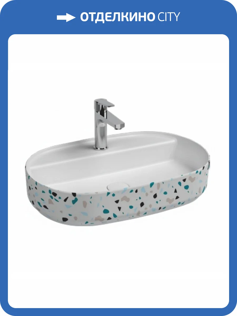 Раковина Isvea Infinity 10NF65060SV-2L-TRZ 60 см, белая матовая фото 3