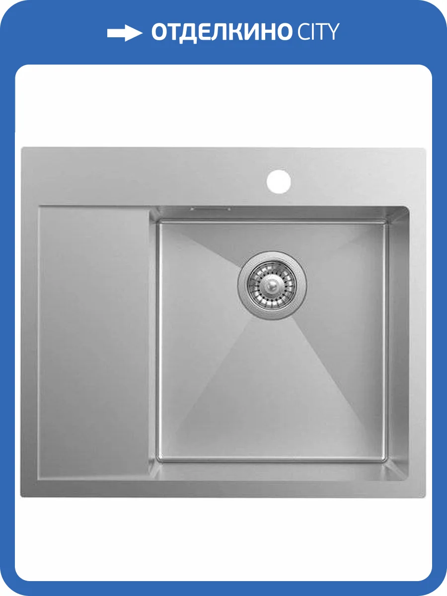 Мойка кухонная IDDIS Haze HAZ59SRi77 R, сатин фото 5