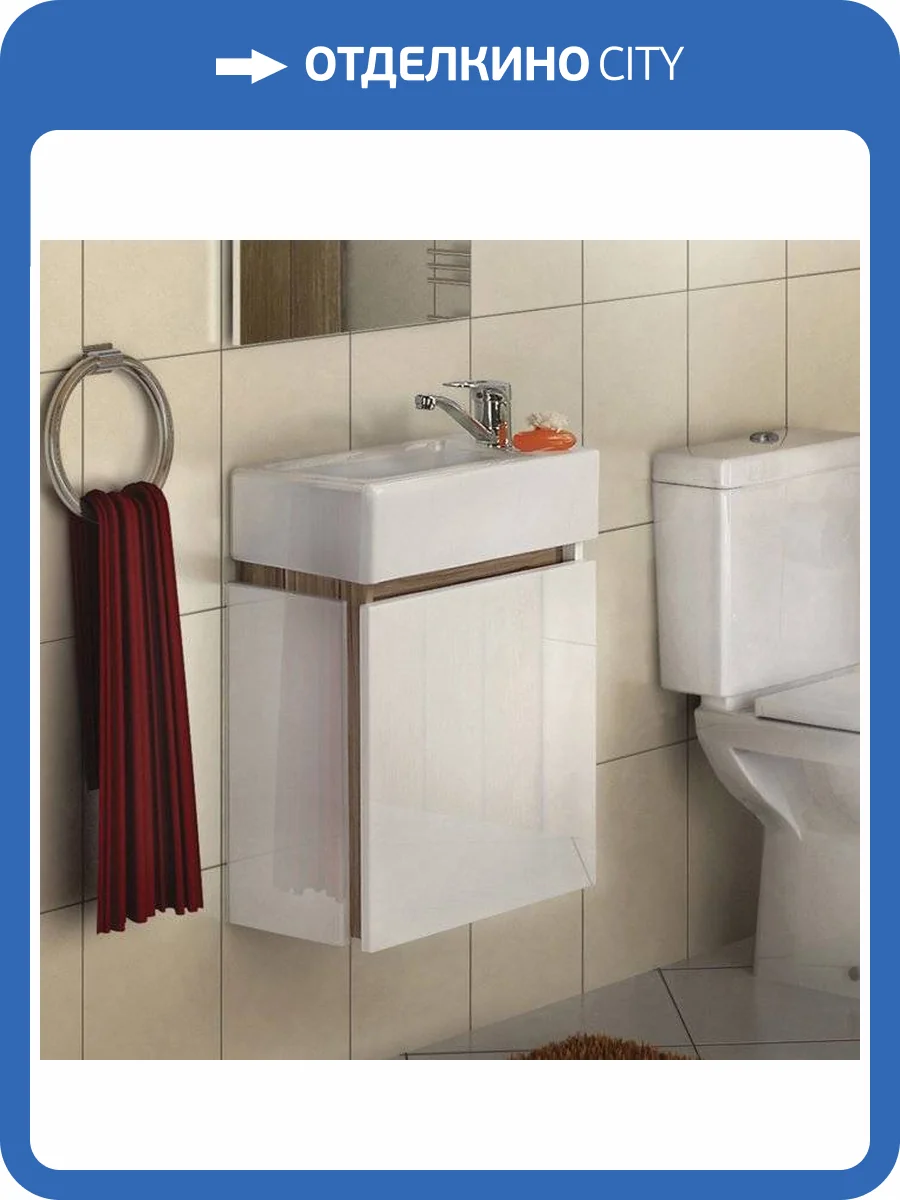 Тумба с раковиной AQUATON Эклипс М светлый эбони R фото 13