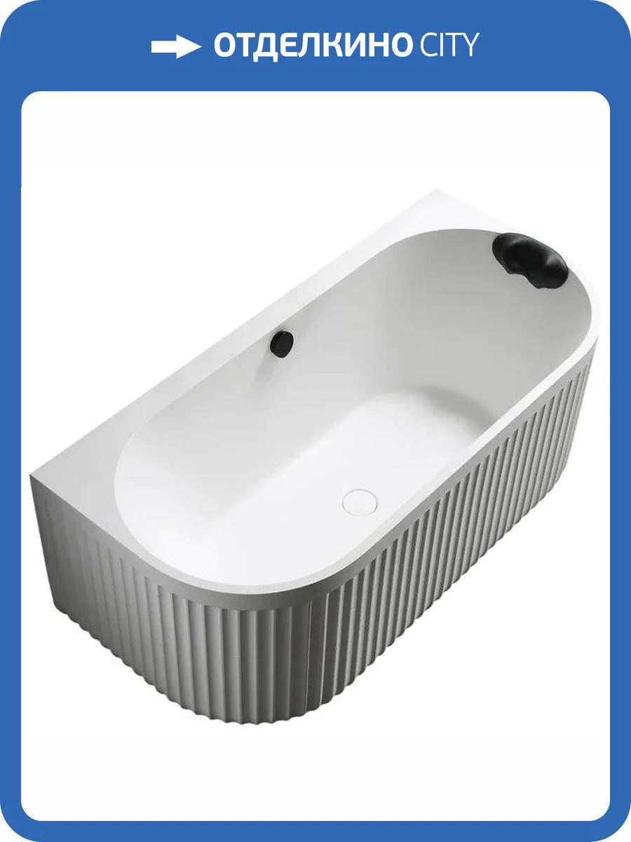 Ванна из искусственного камня Abber Leipzig AM9916 170x80 белая матовая фото 13