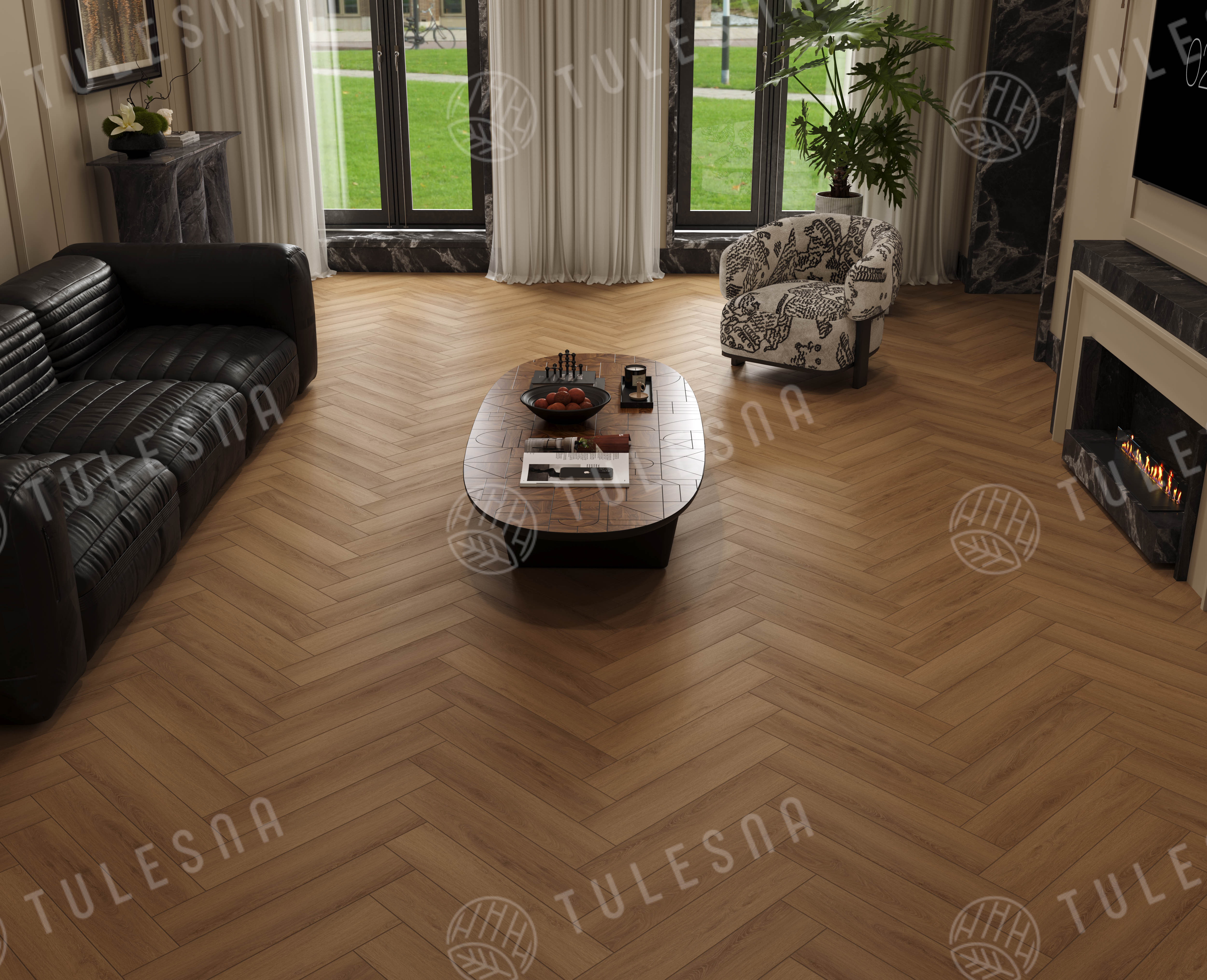 Ламинат Tulesna Селена Паркет (Selene Parquet) 12/34 4V LF504-18 Тонгасс 121x605 фото 2