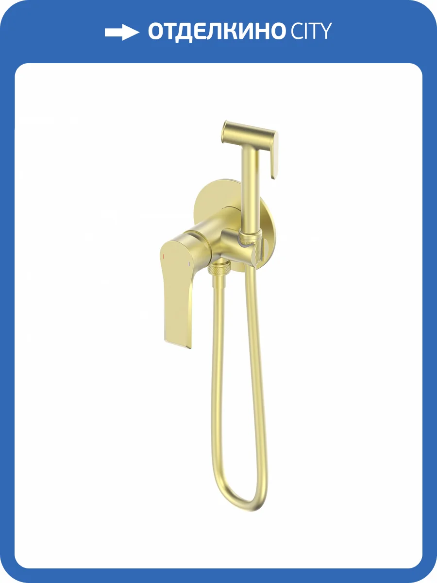 Гигиенический душ Wonzon & Woghand WW-88829079-BG золотой, встраиваемый фото 3