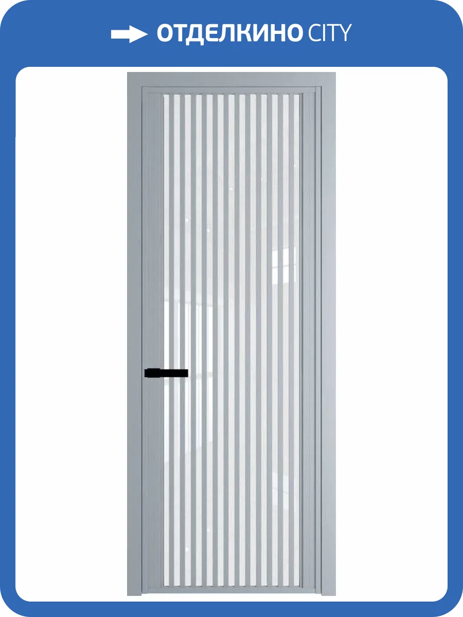 Межкомнатная дверь Profil Doors 3 AGP цвет профиля Серебро, стекло безопасное 6 мм белый триплекс 600x2000 фото 2