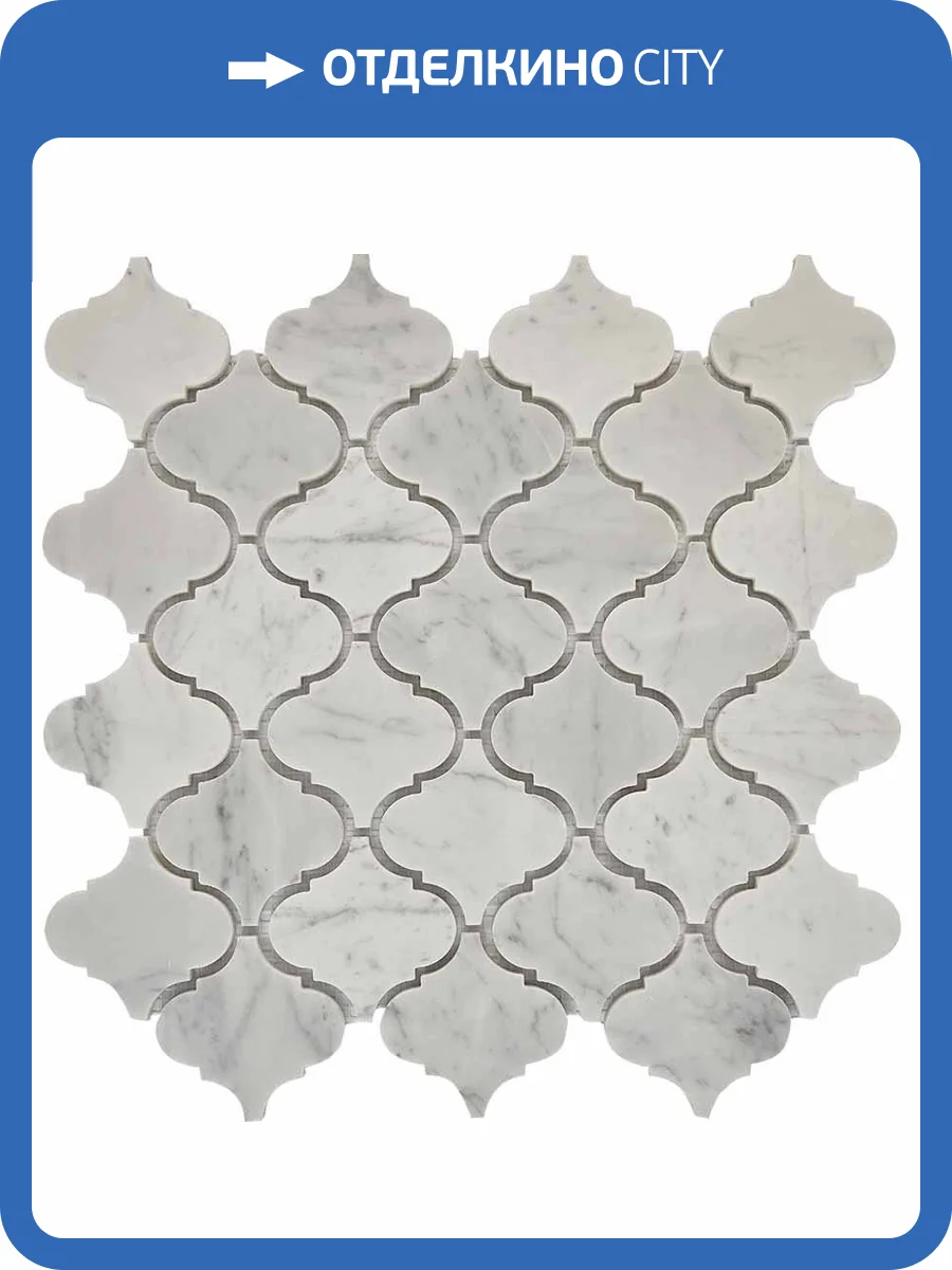 Мозаика Pixel Mosaic Мрамор PIX291 (7.4x7.4) 30.5x31.5 фото 2