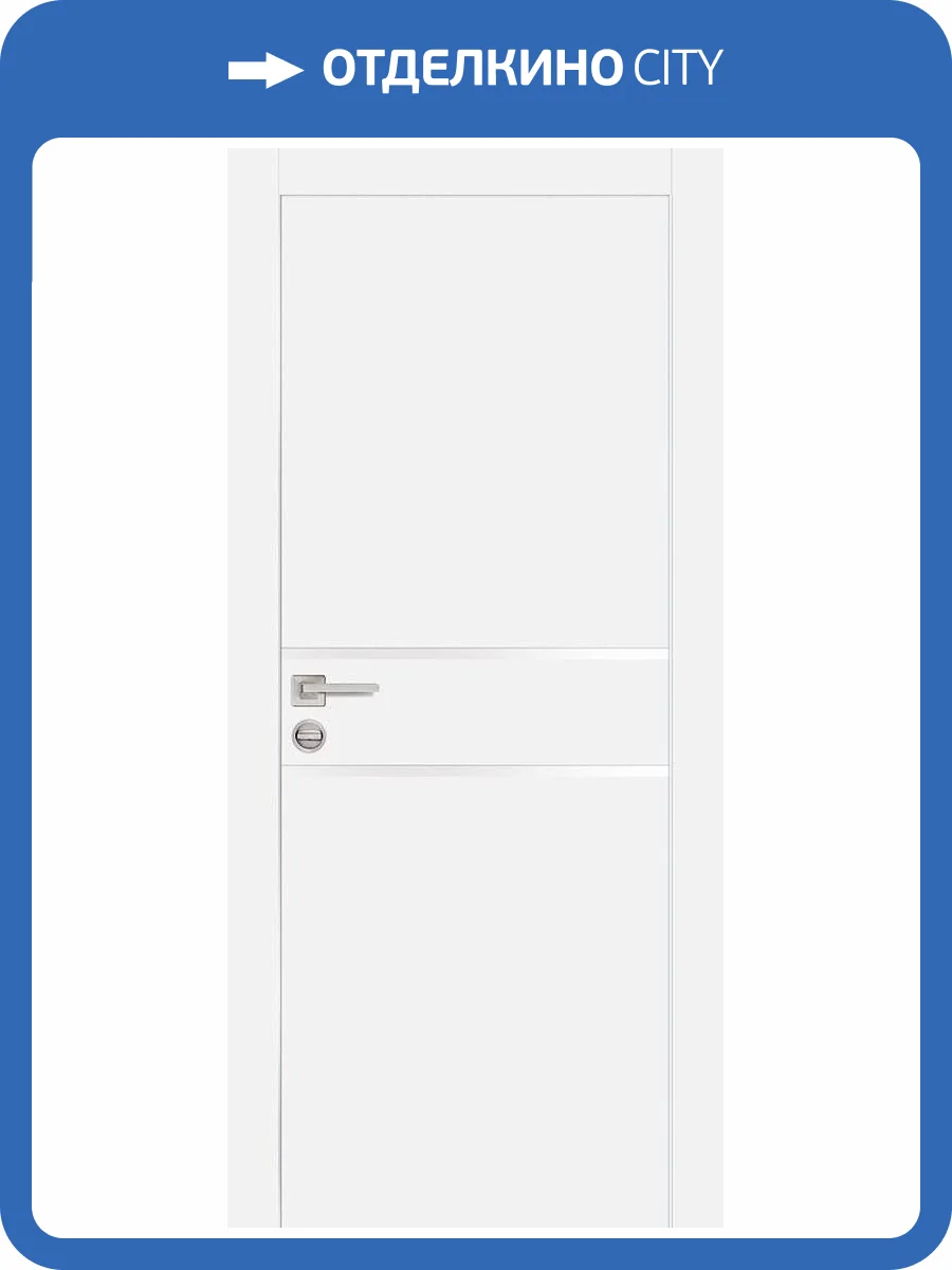 Межкомнатная дверь Profilo Porte экошпон PX-18, остекленная, белый, лакобель белоснежный 900x2000 фото 2