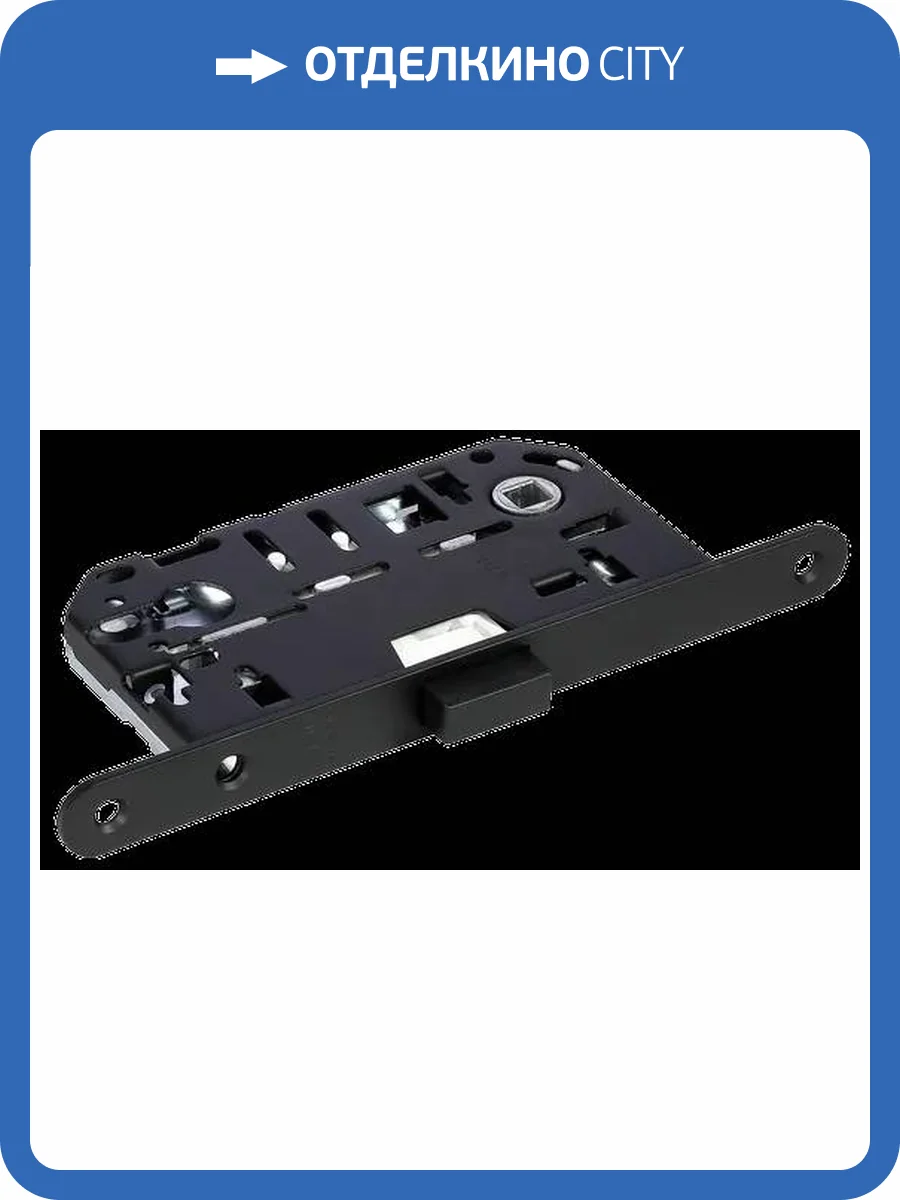 Межкомнатная магнитная защелка под цилиндр Morelli Innovation IM L B NP цвет - черный фото 2