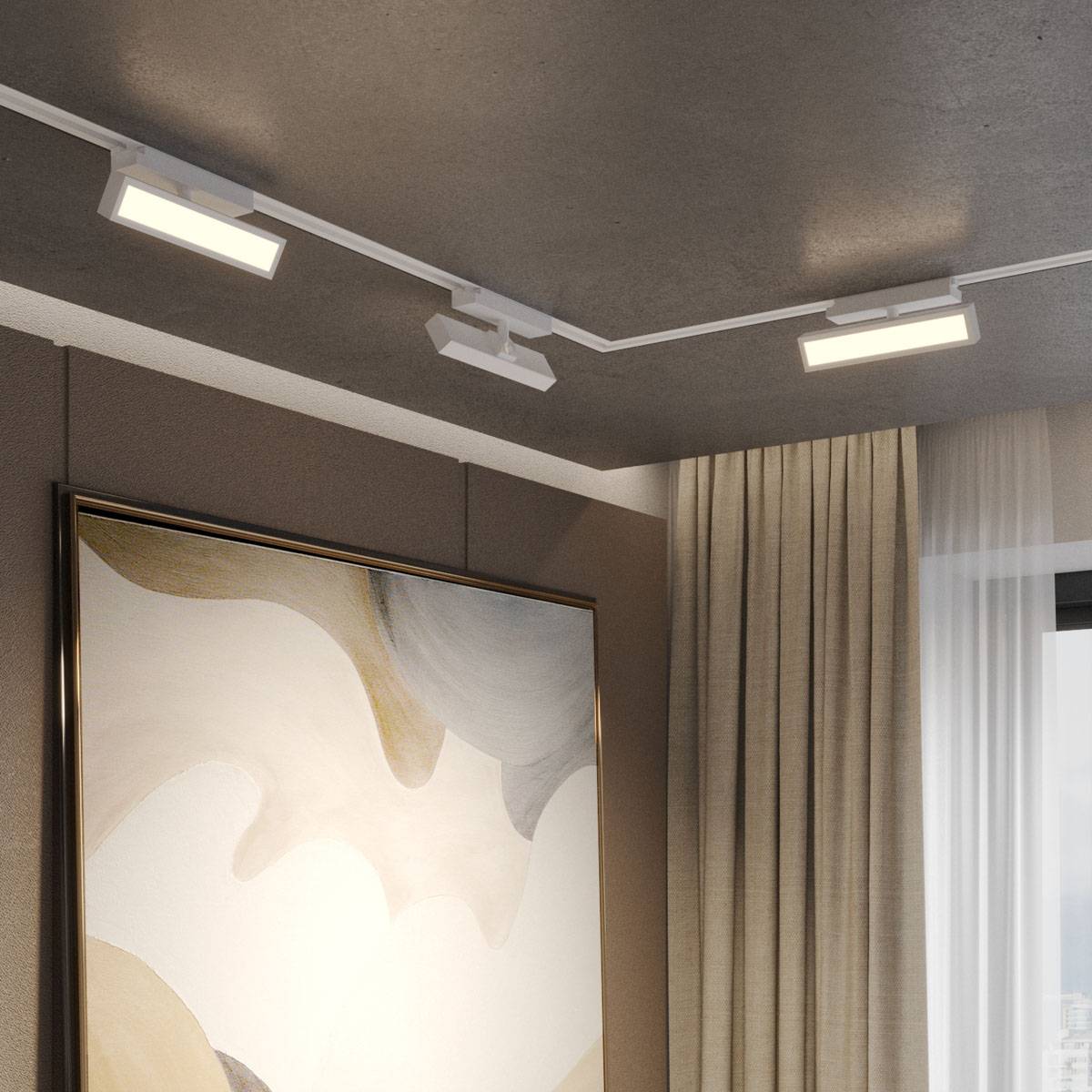 Трековый линейный светодиодный светильник Novotech Stratus 359780 фото 8