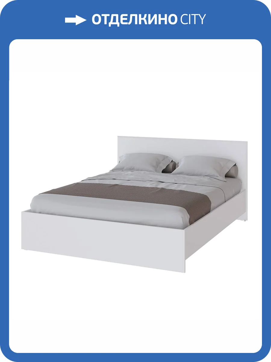 Кровать ТЭКС Плейона 00-00142936 160x200, с настилом, белый фото 3