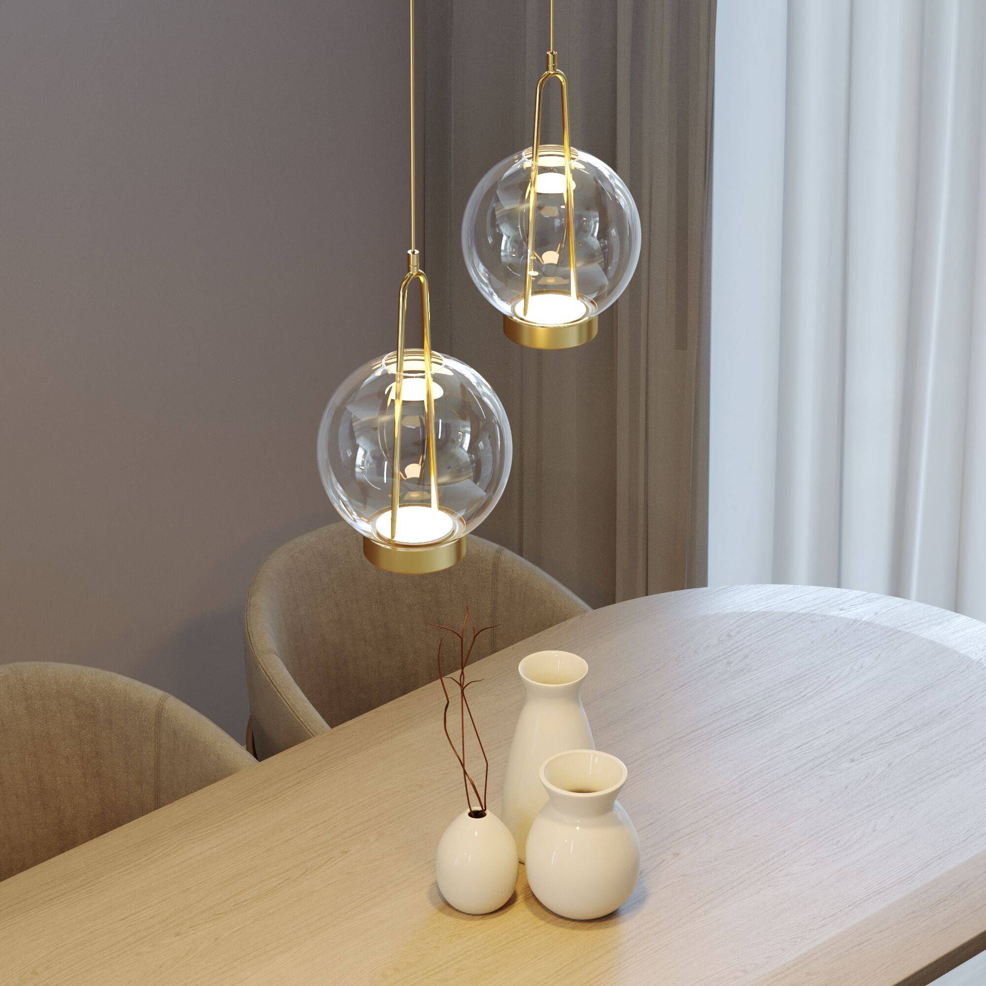 Подвесной светодиодный светильник Eurosvet Frasco 50267/1 LED латунь фото 2