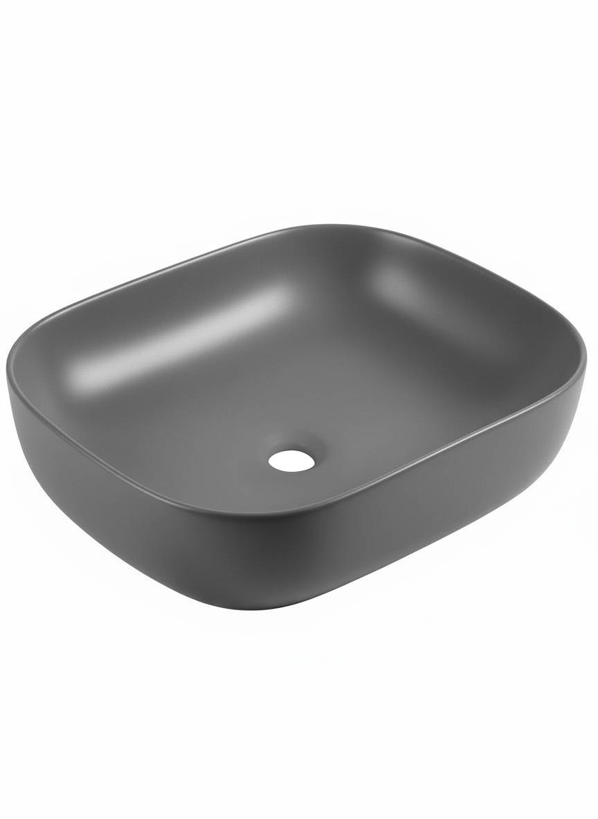 Раковина Wonzon & Woghand Tahoe WW-RN41286-MG серая матовая, 50 см