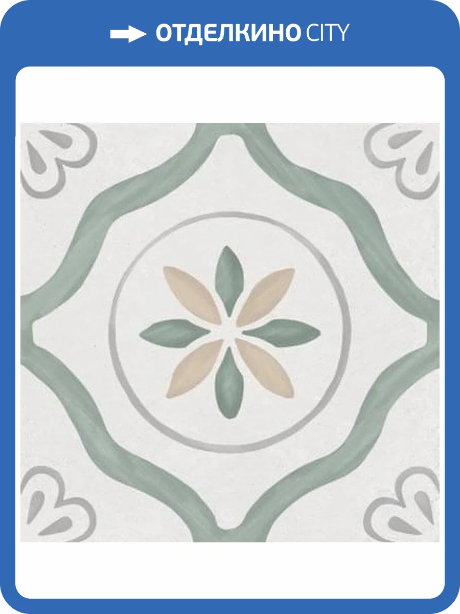 Керамогранит Harmony Sirocco Green Petals 9 mm R10 22.3x22.3 фото 12