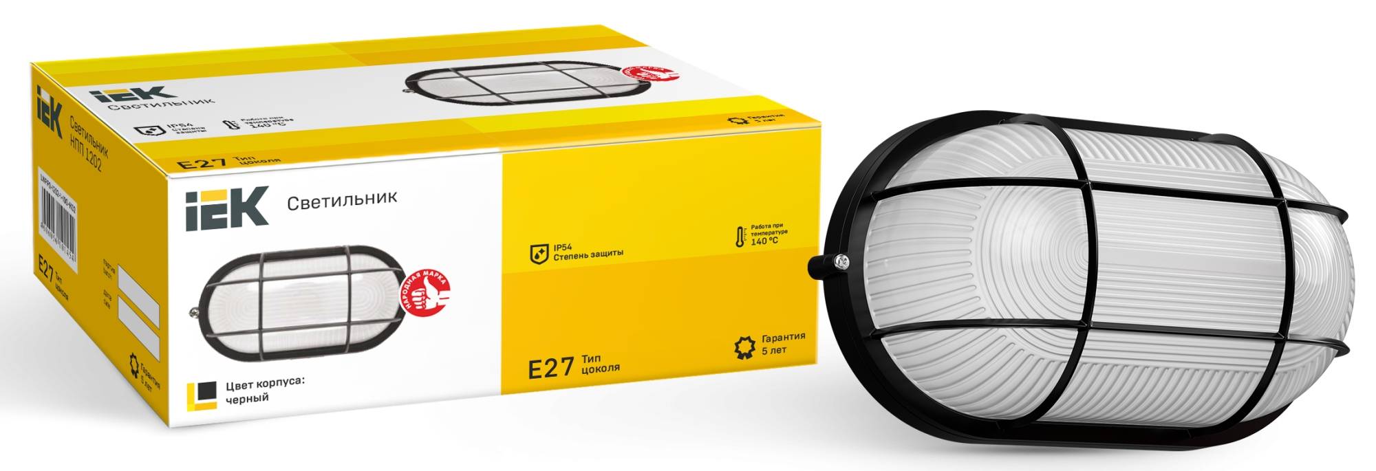 Настенно-потолочный светильник IEK НПП1202 LNPP0-1202-1-100-K02 фото 3