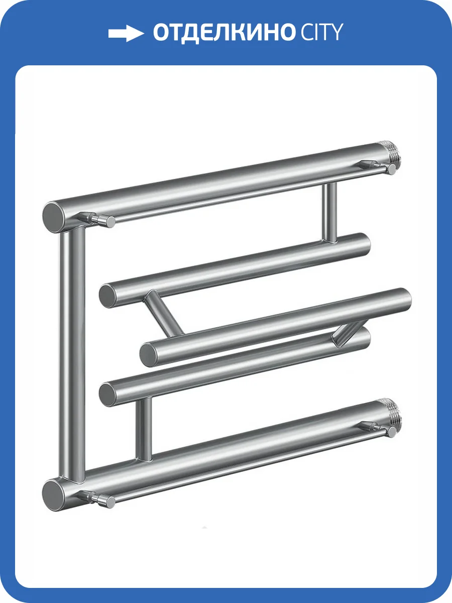 Полотенцесушитель водяной Ника Econ ПЛ-4 32/70 с полкой, хром фото 3