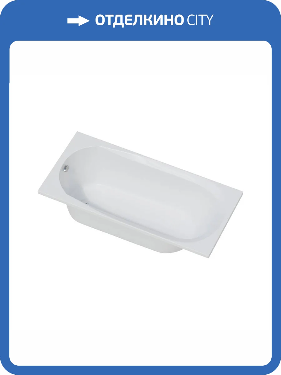 Акриловая ванна Corpa Nera Milano CN05008WH прямоугольная, 160x70, белый фото 4