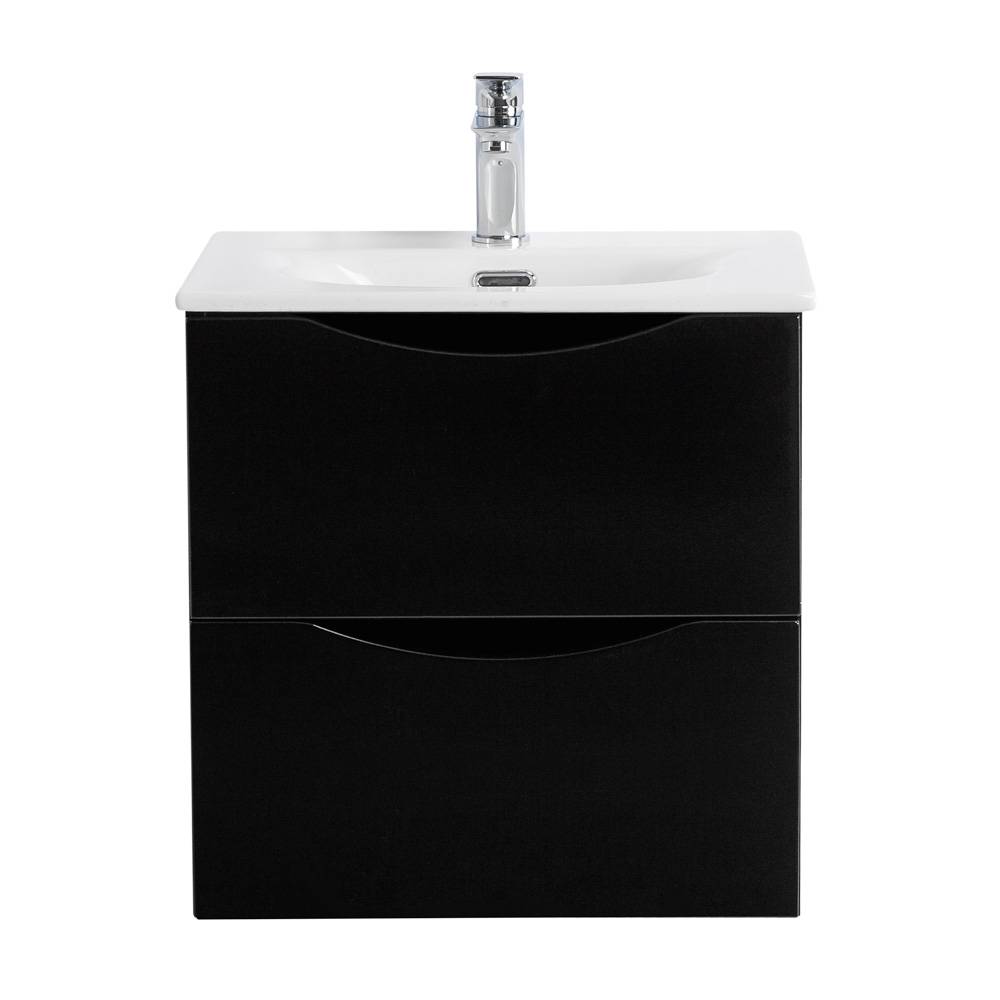 Тумба под раковину BelBagno MARINO-CER-MINI-600-2C-SO-NL-P Nero Lucido, 60x50 см