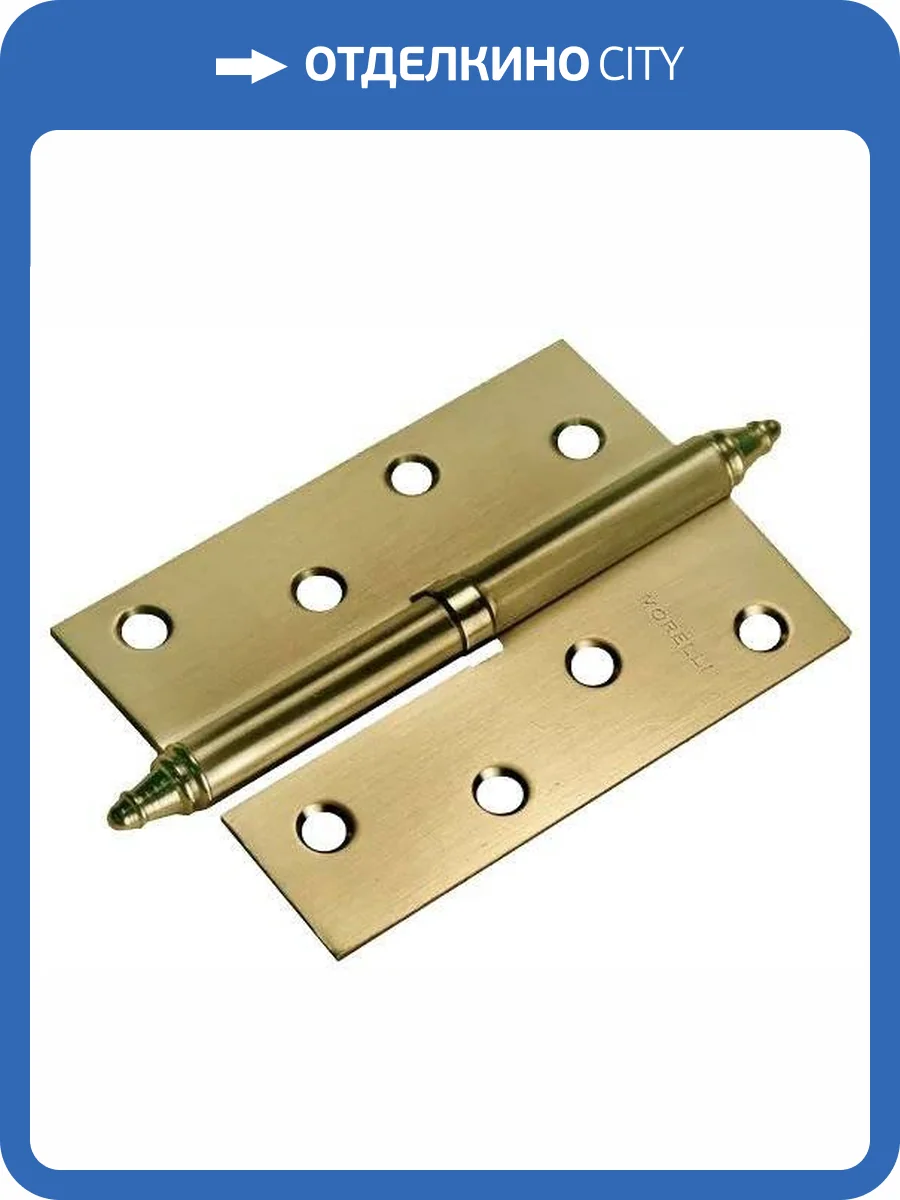 Петля Morelli MSN 100X70X2.5 AB R античная бронза правая, с подшипником фото 3