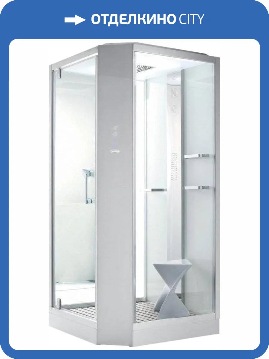 Душевая кабина Orans SR-89101LS белая, с хамамом и сиденьем фото 10