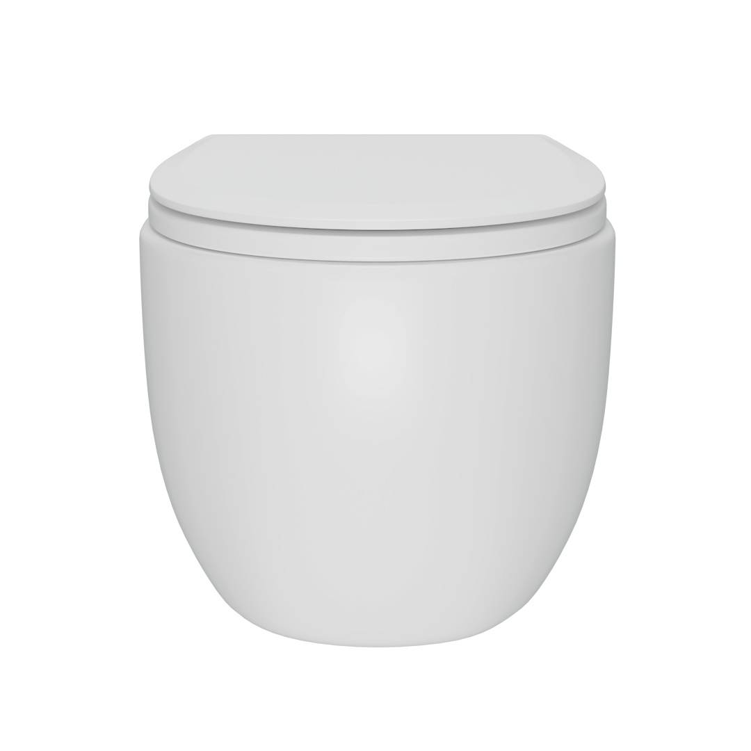 Унитаз подвесной Watersense Amelia Vortex W00157 безободковый, сиденье микролифт фото 5