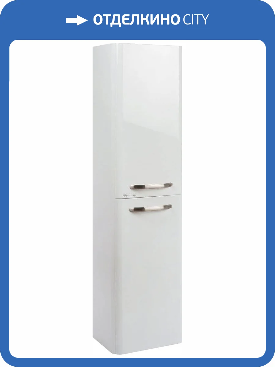 Шкаф-пенал Bellezza Олимпия 35 L белый фото 4