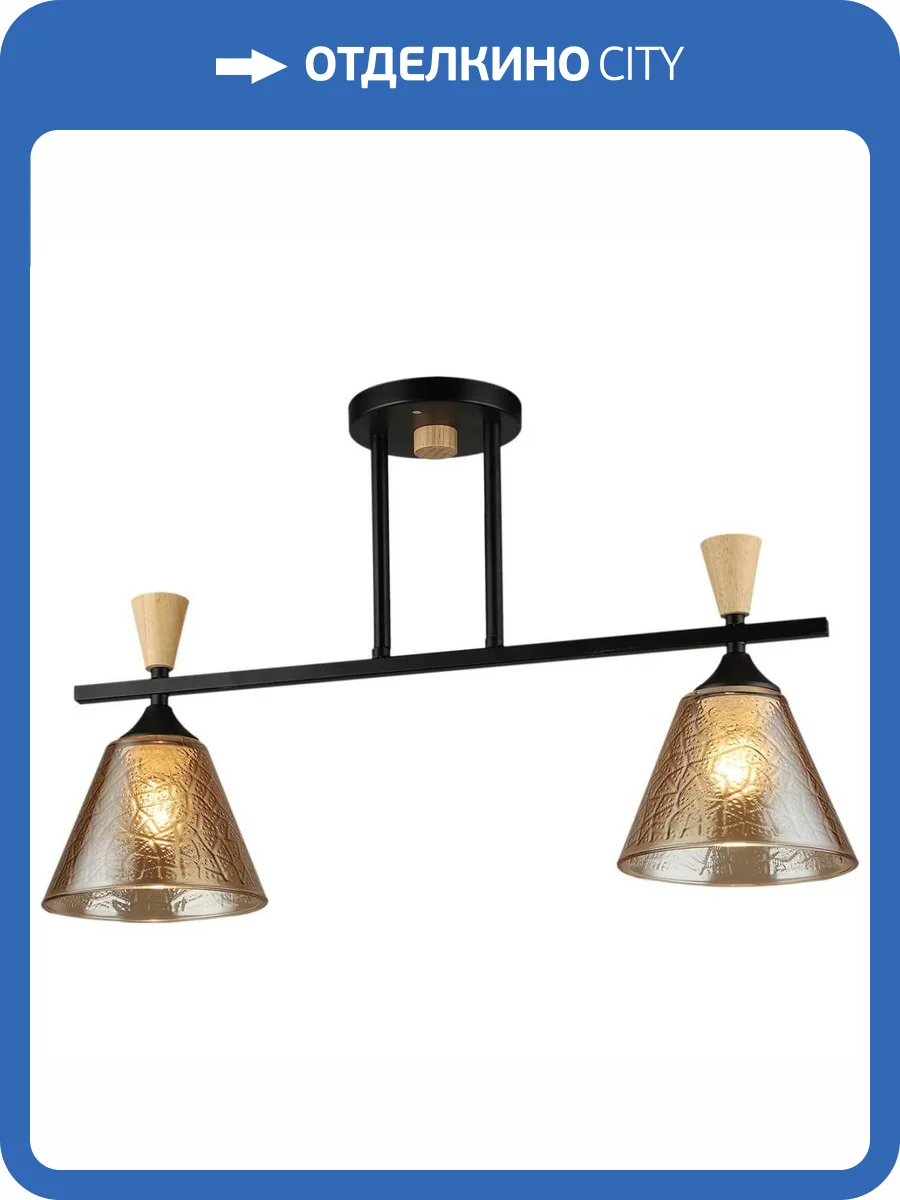 Спот Reluce 04864-0.3-02 BK+WOOD фото 5