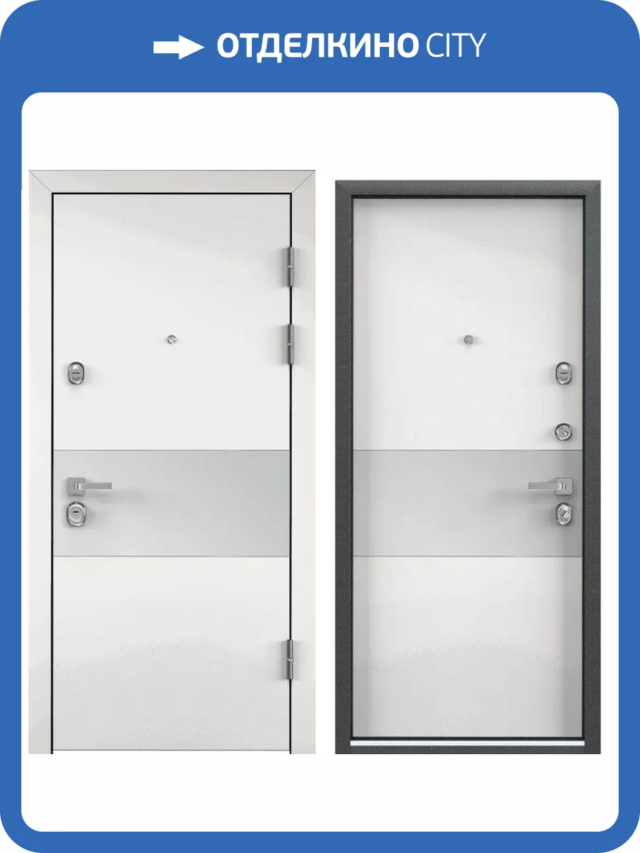 Входная стальная дверь Torex PROFESSOR-4+ 02 PP 23566 Белый (арт. КТ Белый)/Белый (арт. КТ Белый) 2000x880 фото 2