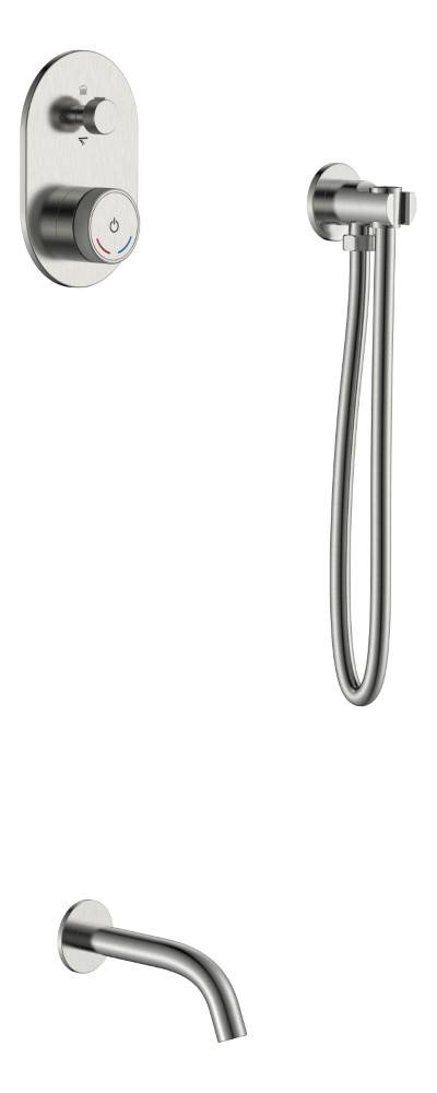 Душевой комплект Boheme Tech 154-NB Nickel Brush