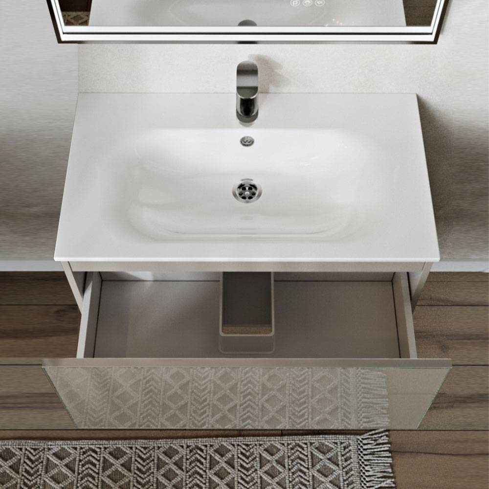 Тумба с раковиной Terminus Vega VEG10801200501OSL капучино, 80x38 фото 2