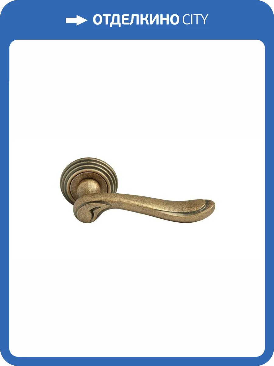 Дверная ручка Rucetti RAP-CLASSIC-L 6 OMB старая матовая бронза фото 2