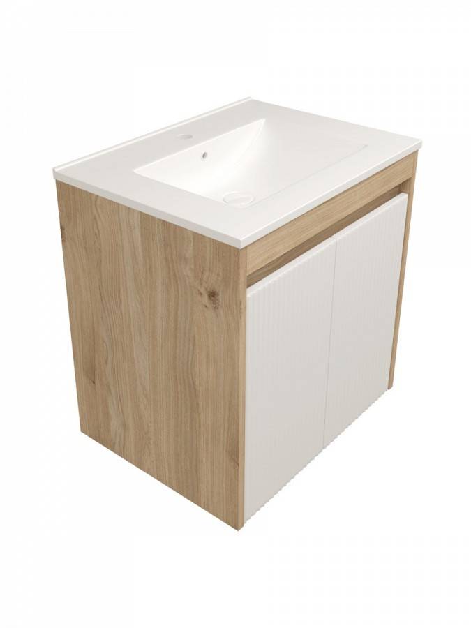 Фасад для тумбы Watersense Paula W01759 белый, 60 см