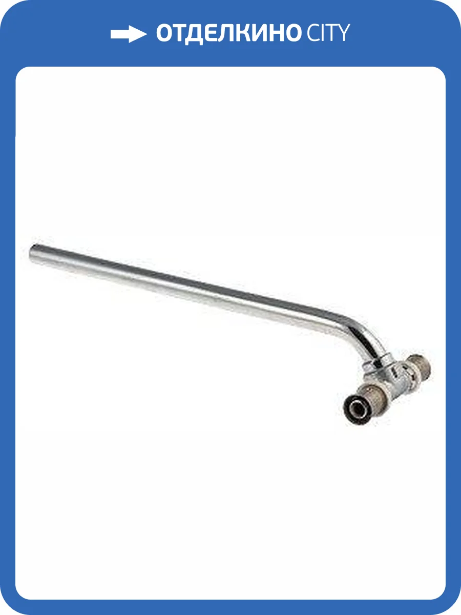 Тройник радиаторный пресс с латунной хром. трубкой VALTEC 15 мм, 20х15х20 (короткий), VTm.282.N.201520 фото 2