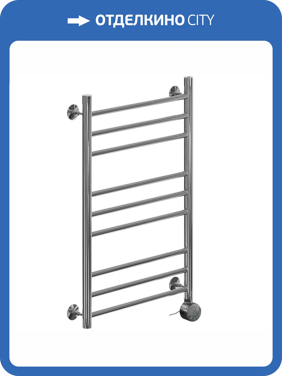 Полотенцесушитель электрический Ника Classic ЛП (Г2) 80/60 правый тэн, хром фото 4