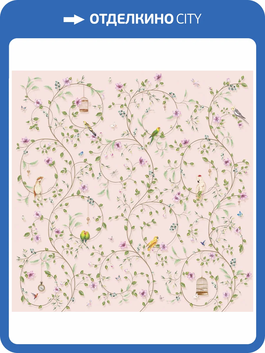 Бесшовные Eco обои Ortograf Chinoiserie 33944 Chinoiserie Шелк OE-H фото 2