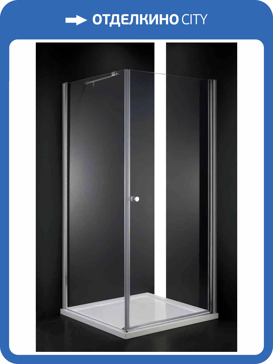 Душевой уголок Cezares ELENA-W-A-1-90-C-Cr профиль хром, стекло прозрачное, 90x90x195 фото 6